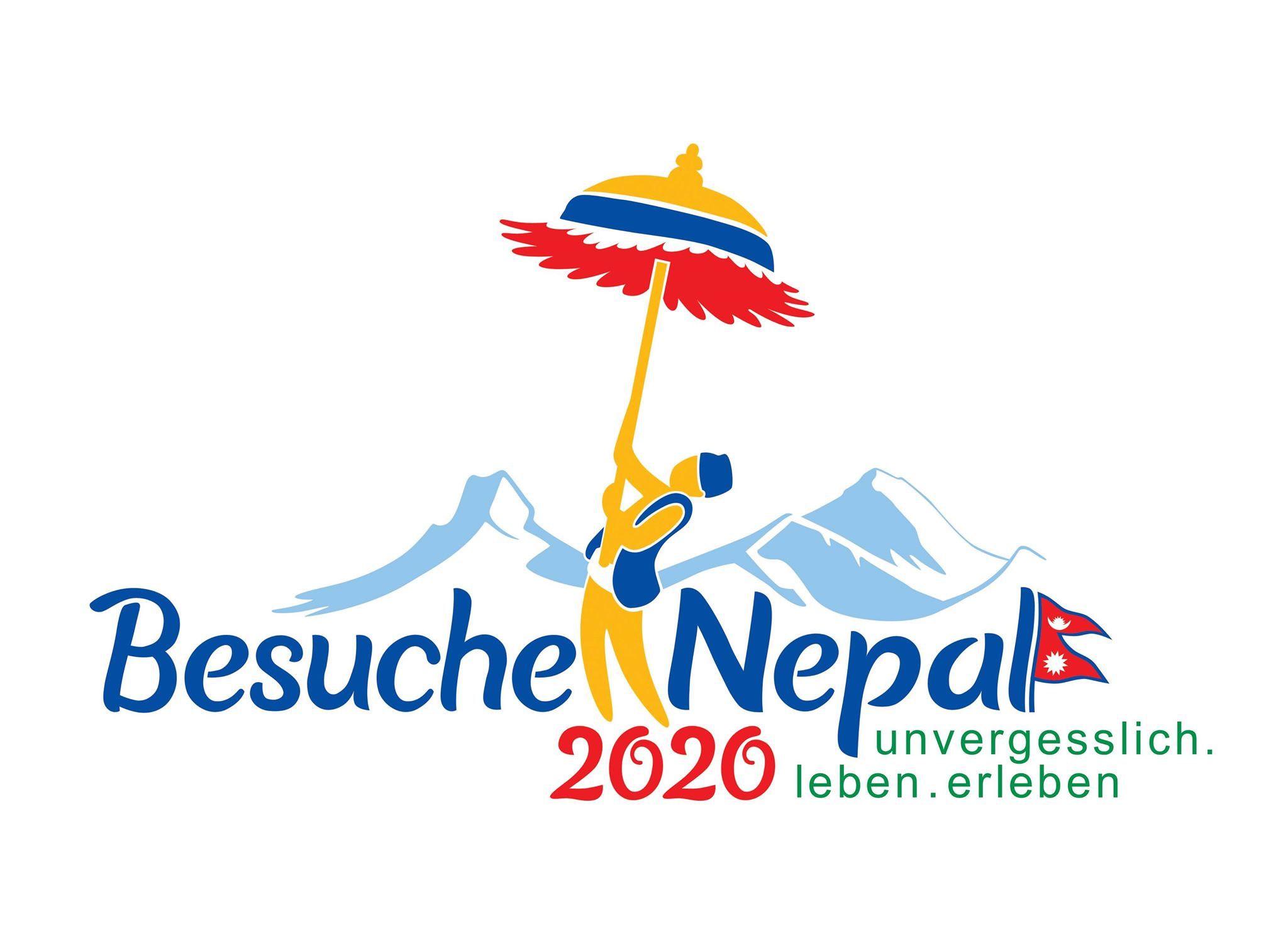 Visit Nepal 2020 - Official Logo in German